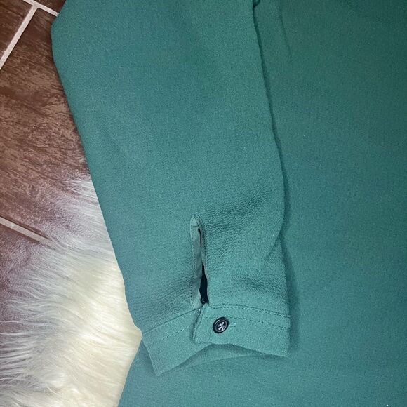 🎉👗HP👗🎉Madewell Moviehouse Shirtdress hunter green sz small - Picture 5 of 9